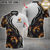 Maxcorners Billiard Inferno 8-Ball Multicolor Options Personalized Name, Team Name 3D Shirt
