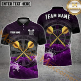 Maxcorners Darts Thunder Seawave Multicolor Options Personalized Name, Team Name 3D Shirt