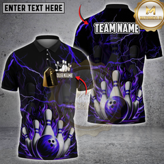 Maxcorners Inferno Strike Bowling Multicolor Customized Name, Team Name 3D Shirts
