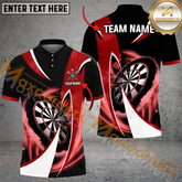 Maxcorners Darts Wind Blade Mutilcolor Options Personalized Name, Team Name 3D Polo Shirt