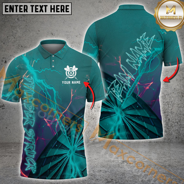 Maxcorners Darts Power Surge Multicolor Options Personalized Name, Team Name 3D Shirt