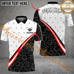 Maxcorners Ball 8 Spike Billiard Jersey Multicolor Option Personalized Name, Team Name 3D Shirt