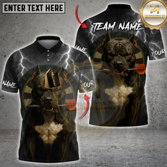 Maxcorners Pitbull Thunder Darts Jersey Multicolor Customized Name, Team Name 3D Shirts
