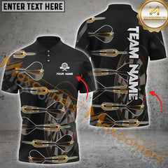Maxcorners Darts Precision Aim Customized Name, Team Name 3D Polo Shirt