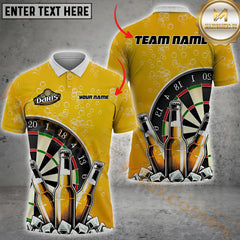 Maxcorners Beer Darts Jersey Personalized Name, Team Name 3D Polo Shirt
