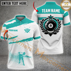 Maxcorners Billiard Precision Break Multicolor Customized Name, Team Name 3D Shirts