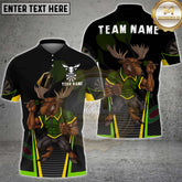Maxcorners Darts Moose Warrior Multicolor Customized Name, Team Name 3D Shirts