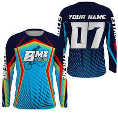 Maxcorners BMX Racing Cycling Extreme Customize Name 3D Shirts