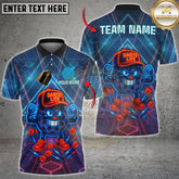 Maxcorners Darts Life Neon Target Cartoon Multicolor Options Personalized Name, Team Name 3D Shirt (4 Colors)