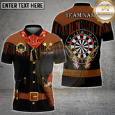 Maxcorners Darts Western Fringe Revolver Dartboard Multicolor Options Personalized Name, Team Name 3D Shirt (4 Colors)