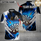 Maxcorners Dart Shirt Electric Lightning Design Multicolor Options Personalized Name, Team Name 3D Shirt (4 Colors)