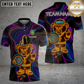 Maxcorners Darts Neon Angry Bear Multicolor Options Personalized Name, Team Name 3D Shirt (4 Colors)