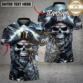 Maxcorners Dart Shirt Pirate Skull Storm Design Multioptions Personalized Name, Team Name Unisex 3D Shirt (4 Colors)