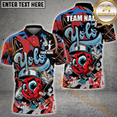 Maxcorners Bowling Jersey Yolo Hip-Hop Street Style Multicolor Options Personalized Name, Team Name 3D Shirt (4 Colors)