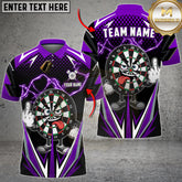 Maxcorners Darts Shirt Funny Dartboard Lightning Multioptions Personalized Name, Team Name Unisex 3D Shirt (4 Colors)