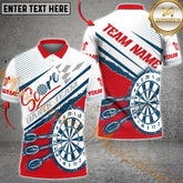 Maxcorners Sports Darts Team Shirt Dynamic Racing Stripe Design Multicolor Options Personalized Name, Team Name 3D Shirt (4 Colors)