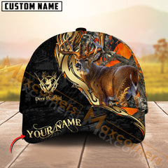 Realistic Buck Deer Hunting Hat Custom Name – Prange Camo Hunter Cap for Outdoor Men