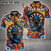 Maxcorners Darts Graffiti Assassin Multicolor Options Personalized Name, Team Name 3D Shirt (4 Colors)