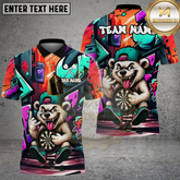 Maxcorners Dartboard Bear Street Style Multicolor Options Personalized Name, Team Name 3D Shirt (4 Colors)