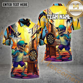 Maxcorners Darts Urban Skeleton Dartboard Multicolor Options Personalized Name, Team Name 3D Shirt (4 Colors)
