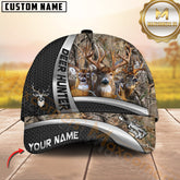 Maxcorners Deer Hunter Silver Buck Forest Multicolor Options Personalized Name 3D Cap