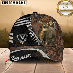Maxcorners Hunting Deer Camo Woods Multicolor Options Personalized Name 3D Cap