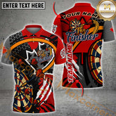 Maxcorners Dart Shirt The Finisher Champion Design Multicolor Options Personalized Name, Team Name 3D Shirt (4 Colors)