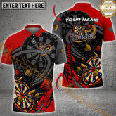 Maxcorners The Finisher Dart Shirt Target Throw Explosion Style Multicolor Options Personalized Name, Team Name 3D Shirt (4 Colors)