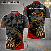 Maxcorners Darts Jersey Explosive Dartboard & Arrows Graphics Multicolor Options Personalized Name, Team Name 3D Shirt (4 Colors)