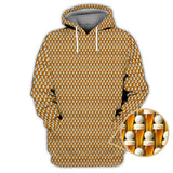 Maxcorners Golf And Beer Pattern Shirts, Funny Golf Shirt For Men, Crazy Golf Polos