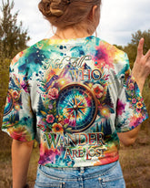 Maxcorners Not All Who Wander Are Lost Compass All Over Print LM2101