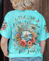 Maxcorners Not All Who Wander Are Lost Compass All Over Print LM2101