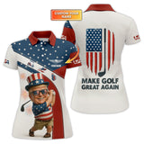 Maxcorners 4th Of July Golf Shirt Custom Name, Trump Golf Polos, Patriotic Golf Shirts, Funny Golf Shirt For Men LM0509