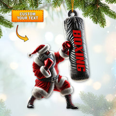 Maxcorners Custom Name Boxing Ornament, Christmas Gift for Boxing Lovers 2D Flat LM2111