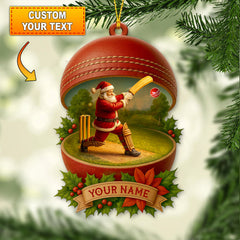 Maxcorners Christmas Cricket Players, Home Decor, Christmas Ornament 2D Flat LM2111