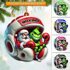 Maxcorners Custom Name Boxing Ornament, Christmas Gift for Boxing Lover 2D Flat LM2111