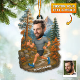 Maxcorners Running Lover, Home Decor, Christmas Ornament, Personalized Ornament 2D Flat LM2111
