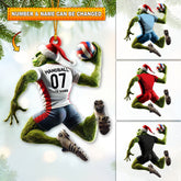 Maxcorners Custom Name Stink Christmas Handball Ornament, Christmas Gift for Handball Lover 2D Flat LM2111