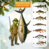 Maxcorners Fishing Lover, Home Decor, Christmas Ornament, Personalized Ornament 2D Flat LM2111