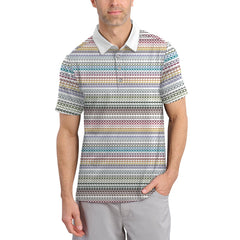 Maxcorners Funny Golf Polos, 'It Takes A Lot Of Balls To Golf The Way I Do' Golf Shirt, Pattern Crazy Golf Shirts For Men's