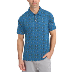 Maxcorners Funny Pattern Golf Shirt, Dachshund Golf Shirt, Prostate Cancer Golf Shirt For Men
