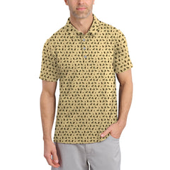 Maxcorners German Shepherd Golf Shirt For Men, Funny Pattern Golf Shirt, Dog Golf Shirt