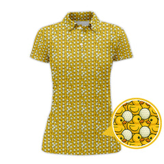Maxcorners Duck Golf Shirt For Golfer, Funny Pattern Golf Shirt, Crazy Golf Shirt For Men