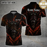 Maxcorners Darts Wolf Thunder Dartboard Multicolor Options Personalized Name, Team Name 3D Shirt (4 Colors)