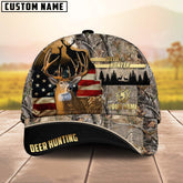 Maxcorners Deer Hunting American Flag Pattern Personalized Cap 3D Printed Multicolor (6 colors)