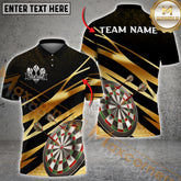 Maxcorners Darts Target Gold Flash Multicolor Options Personalized Name, Team Name 3D Shirt (4 Colors)