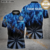 Maxcorners Darts Lightning Mutilcolor Options Personalized Name, Team Name 3D Shirt (4 colors)