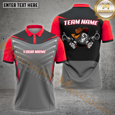 Maxcorners Gunny 8 Ball Billiard Multicolor Options Personalized Name, Team Name 3D Shirt (4 Colors)