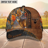 Maxcorners Deer Hunting Camo Pattern Personalized Name 3D Cap For Deer Hunter (9 colors)