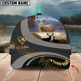Maxcorners Hunting Elk Basic Multicolor Personalized Name 3D Cap (2 colors)